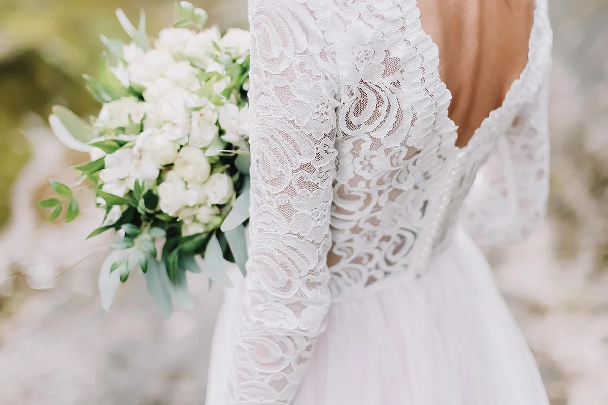 Wedding dress cleaning service at Presto's Dry Cleaners Sunshine Coast